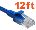 CAT5 Ethernet Netowrk Patch Cable for Toshiba Laptop - 12ft blue