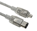 6-ft Firewire cable standard 6-pin to mini 4-pin