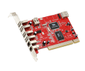 PCI USB2.0 + Firewire Interface card 6+2 ports (VIA chipset)