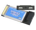 PCMCIA USB2.0 adapter with 2 ports