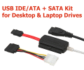Mobile USB2.0 cable for 3.5" IDE/ATA and SATA drives